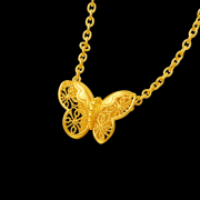 恒爱星河足金钻石项链